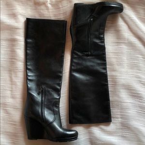 Barely used Prada Knee High Wedge Boot